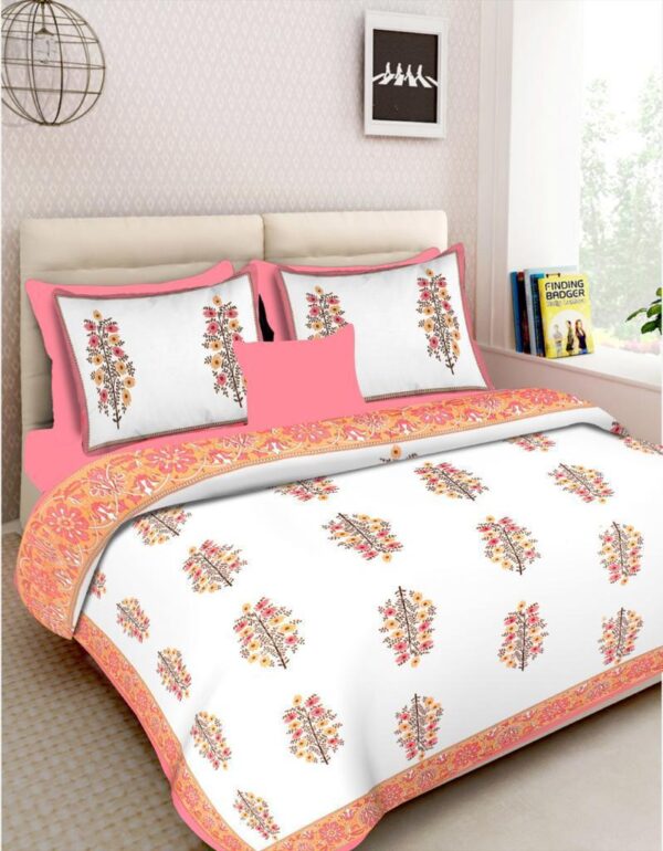 HandBlock Cotton Bed sheet